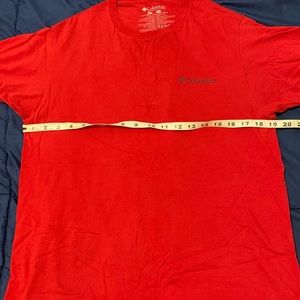 Columbia sportwear red tshirt